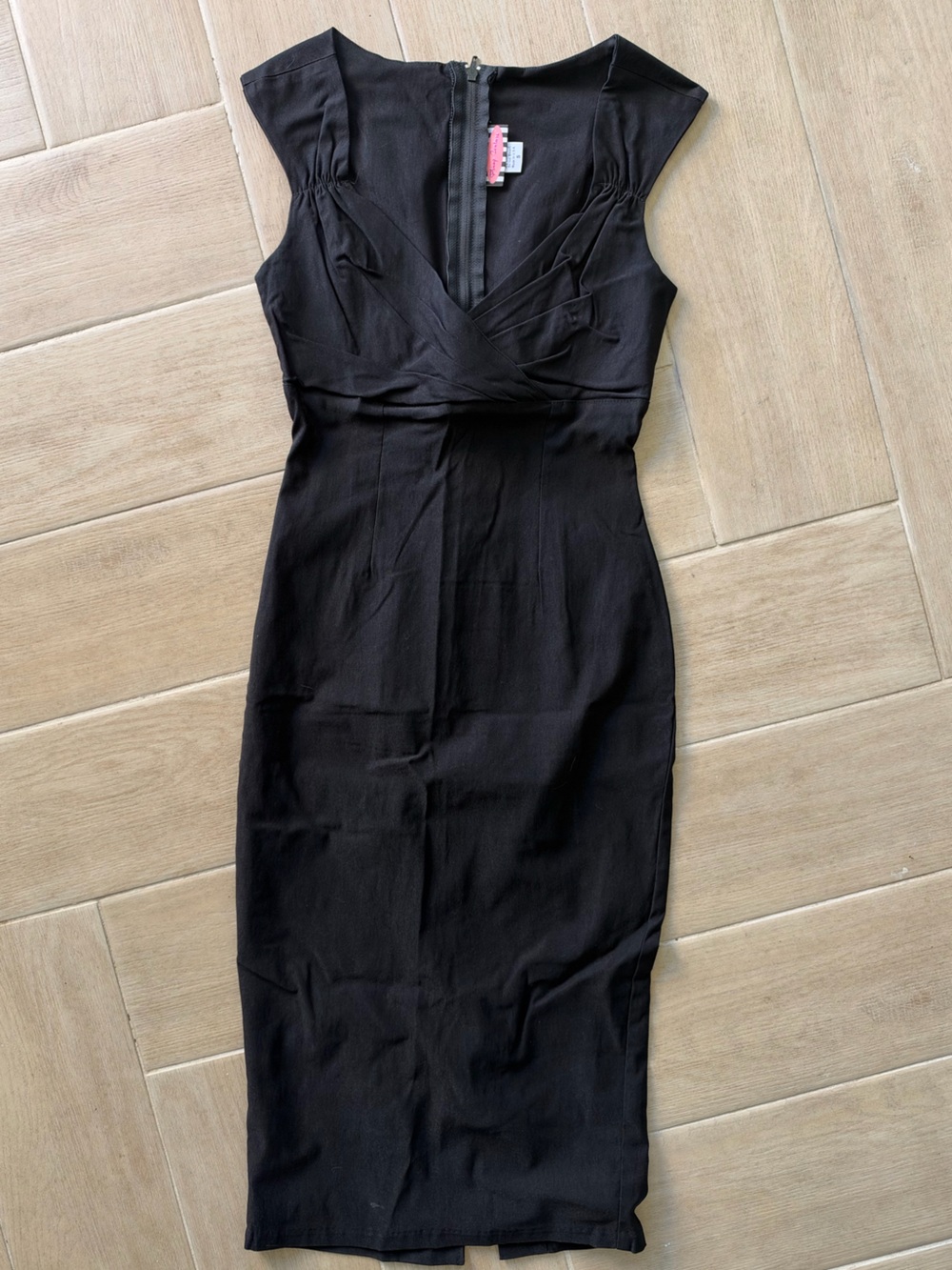 Pinup Couture Black Fitted Midi Dress